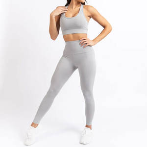 2025 vente en gros personnalisé femmes vêtements de sport sans couture Sport Gym vêtements Fitness Yoga porter femmes ensembles d'entraînement vêtements de sport pour femme - Product Image 5