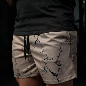 Summer Gym Men's <b>Mesh</b> Short Sports Sublimation Custom Design Double Men's Gym <b>Mesh</b> Shorts Breathable Quick Dry 5 Inch Inseam - Product Image 2