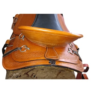Confortable fait à la main en cuir véritable Western Pleasure Riding Horse Saddle Wholesale Cowboy Style for Riding Reining Roping - Product Image 6