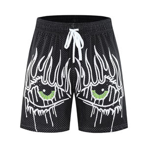 Haute qualité maille tissu athlétique Fitness Shorts maille Shorts basket-ball Polyester Gym entraînement poche personnalisé Shorts pour hommes - Product Image 1