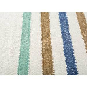 พรมขนสัตว์ทอมือลายทางสีงาช้าง รุ่น Adwl-1311 รูปทรงสี่เหลี่ยมผืนผ้า ขนาด 9x12 ฟุต ลายตารางหมากรุก สำหรับห้องนั่งเล่น ห้องนอน ใช้ในบ้าน - Product Image 3