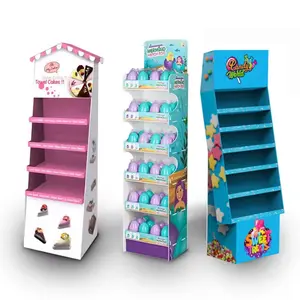 Custom Retail POS Toy Store <b>Display</b> Rack <b>Cardboard</b> Floor Stand for Kids <b>Funko</b> <b>Pop</b> Products Doll Merchandise Paper <b>Displays</b> - Product Image 1