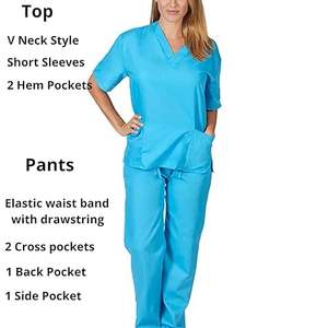 ชุดสแปนเด็กซ์สำหรับผู้หญิงชุดพยาบาลขนาดใหญ่พิเศษชุดเครื่องแบบโรงพยาบาลยืดได้ระบายอากาศได้ดีออกแบบได้ตามต้องการ - Product Image 6