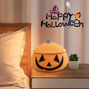 Panier de décoration en corde de coton pour Halloween, fait main au Vietnam, avec logo personnalisable, vente en gros - Product Image 5
