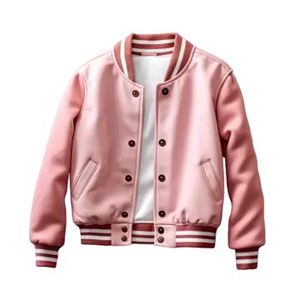 Chaqueta Varsity Hip Hop 2024 con Cuello Alto y Capucha para Hombre y Mujer, Chaqueta Cortavientos con Bloques de Color y Parches, Estilo Holgado para Otoño - Product Image 1