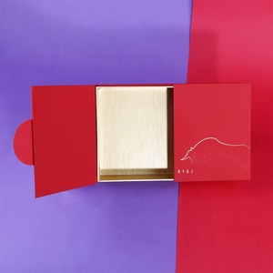 Scatola <span class=keywords><strong>Regalo</strong></span> Rossa a Doppia Porta con Chiusura Magnetica per Tè alle Erbe, in Cartone Rigido Riciclabile, Design di Alta Qualità per Conservazione di Alimenti e Candele - Product Image 5