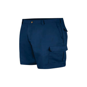 Pantalones cortos deportivos Cargo informales de estilo callejero para hombre, cintura media, cierre elástico, patrón sólido, multibolsillo, función antiarrugas - Product Image 6