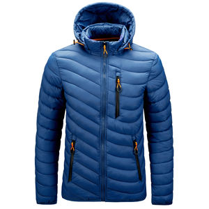 Gilet matelassé personnalisé avec logo, gilet matelassé en duvet de canard et d'oie, veste sans manches en gros pour hommes, ultra-léger, noir, tissé, vestes d'hiver - Product Image 1