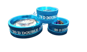 Lente asférica doble azul personalizable SS en caja de plástico 20D 90D y 78D Soporte de fabricación Suministros de laboratorio OEM - Product Image 5