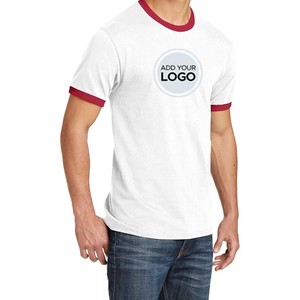 Venta al por mayor Patrón sólido Tri-Blend Ringer T Shirt - Product Image 1