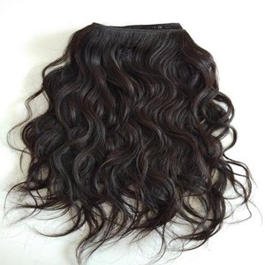 Cheveux humains indiens bruts de temple, ondulés, 30 pouces, sans nœuds, donneur unique - Product Image 2