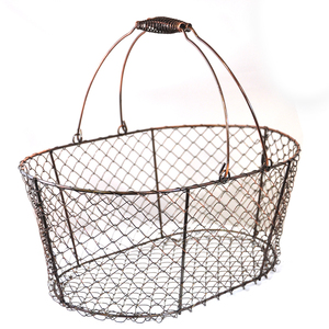 Metal Wire Black Modern Rectangle <b>Fruit</b> Basket Caddy with Wood Handle Large Capacity <b>Storage</b> for Bread Snacks & Candy - Product Image 2
