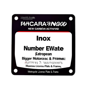 Marco para Placa de Matrícula de Motocicleta, Inox, para Nuevas Placas Europeas de 185x185mm, para Motocicletas Más Grandes - Product Image 3