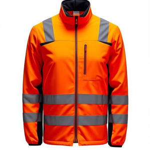 เสื้อแจ็คเก็ตแบบ Softshell รุ่น High-Viz Workwear Prevent Trendline ไซส์ M สีส้ม/ดำ - Product Image 2