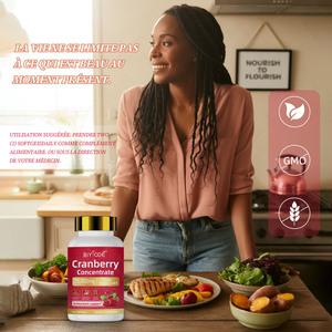 Complément alimentaire à base <span class=keywords><strong>de</strong></span> plantes (gentiane et <span class=keywords><strong>canneberge</strong></span>) Capsules molles Extrait <span class=keywords><strong>de</strong></span> <span class=keywords><strong>canneberge</strong></span> 25 000 mg Formule antioxydante - Product Image 2