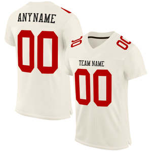 Maillot de football américain personnalisé d'usine pakistanaise Sublimation de mode respirant 100% Polyester Logo avant Position - Product Image 2