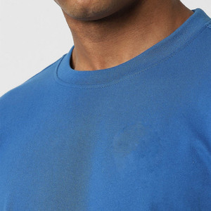 Sudadera de cuello redondo de gran tamaño para hombre de algodón 100% de alta calidad, diseño básico de liga deportiva con estampado azul, transpirable para otoño - Product Image 6