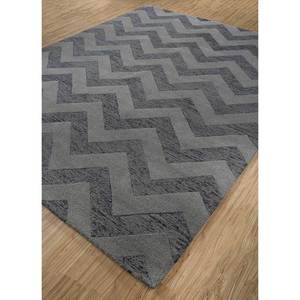 Alfombras de Lana Gris y Negra con Diseño Contorneado, Hechas a Mano, Modelo Tra-13168, para Sala de Estar Juvenil o Pasillo, Decoración del Hogar - Product Image 2