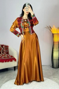 Abaya longue en mousseline de soie douce et élégante pour filles, offrant un style modeste et élégant, grand confort, idéale pour le travail, les voyages et les fêtes - Product Image 2