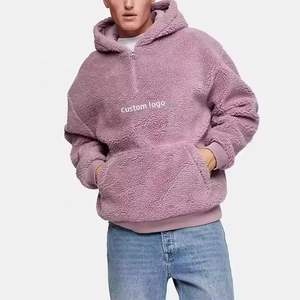 Custom Fluffy <b>Men's</b> Casual Outdoor <b>Hoodie</b> 500gsm High Quality <b>Plain</b> Dyed Winter Breathable Quick Dry Regular Fit Oversized - Product Image 1
