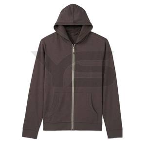 Sudadera con capucha de lana de algodón de invierno al por mayor pequeña MOQ ODM/OEM Sudadera con capucha de cremallera de logotipo de impresión personalizada al por mayor - Product Image 2