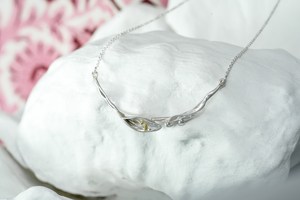 Silver <b>Lily</b> Necklace 925 Sterling Silver Delicate Single <b>Lily</b> Silver Necklaces Jewellery Gift for Wife, <b>Love</b>, Bride Wear - Product Image 4