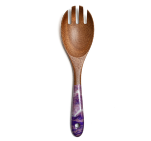 Cuillère en bois et résine serveur de salade couverts royal ensemble de couverts fournisseur en gros de cuillères en bois Offre Spéciale - Product Image 4