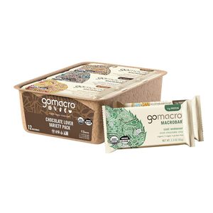 GoMacro MacroBar Organic Vegan <b>Protein</b> Bars - Chocolate Lover Variety Pack (2.3 Ounce Bars, 12 Count) - Product Image 6