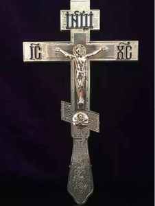 Crucifijo de metal de alto pulido, estilo nórdico de latón, increíble altar de iglesia de colección confiable, altar decorativo de alta calidad - Product Image 4
