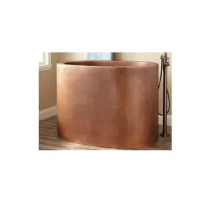 Indian Supplier Vintage-Inspired Copper Bath Tub Timeless Elegance for Your Bathroom Available at Export from India