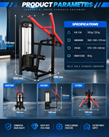 Machine de musculation multifonctionnelle professionnelle BN en acier à charges guidées pour le renforcement des muscles dorsaux – Machine de tirage vertical (Lat Pulldown)