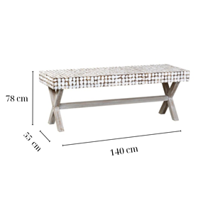 ม้านั่งทำจากไม้กะลามะพร้าวสำหรับลานบ้านห้องนั่งเล่นดีไซน์ทันสมัยแบบเขตร้อนเฟอร์นิเจอร์งานหัตถกรรมกลางแจ้งผลิตในเวียดนาม - Product Image 5