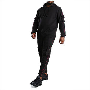 New Vintage Autumn Embroidered Jogging Custom Men's Track <b>Suit</b> 100% Polyester Quick Dry Knitted Fabric OEM Service - Product Image 5