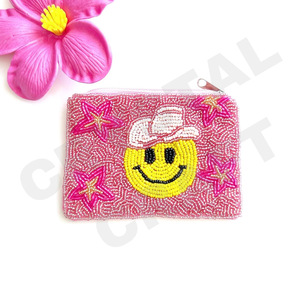 Hey Good Coin Pouch Portefeuille personnalisé en perles de rocaille Beau cadeau de maman-Conception de coeurs pour filles - Product Image 6