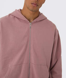 Sweat à capuche zippé pour homme, coupe classique, nouvelle arrivée, vente en gros de haute qualité, écologique, respirant, 100% coton, couleur unie, survêtement décontracté - Product Image 2