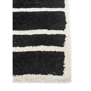 Contour Grey & Black <b>Hand</b> <b>Tufted</b> Wool & Viscose <b>Rug</b> Geometric Design for Teenagers Kids Home Use-TNQ-1536 - Product Image 4