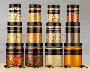 Trendy Airtight Storage Container Plastic Push Button Food Organizer Bulk Wholesale OEM Manufacturer Exporter - Product Image 2