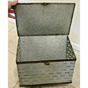 Long Size Galvanized Metal Mail Drop <b>Box</b> Perfect for Mailing <b>Papers</b> Newspapers Documents Parcels and Secure Home Office <b>Storage</b> - Product Image 3