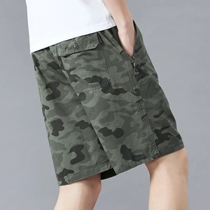 Men's Pants <b>Zipper</b> <b>Pocket</b> Casual <b>Shorts</b> Solid Color <b>Short</b> Pants Relaxed Fit Plus Size Board Knee <b>Shorts</b> - Product Image 4