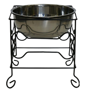 Vente en gros de nourriture pour animaux de compagnie en acier inoxydable bol de service de nourriture pour chien avec support conception personnalisée - Product Image 2