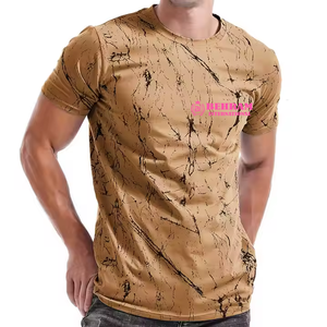 T-shirt décontracté pour homme en polyester à col rond, coupe classique, respirant et à séchage rapide, impression numérique personnalisée de haute qualité OEM - Product Image 5