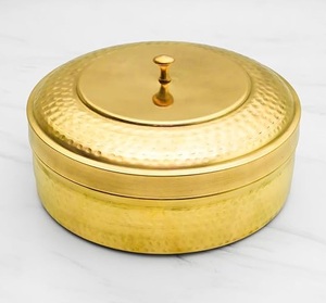 Boîte à chapati en laiton de taille personnalisée pour la maison, l'hôtel, le restaurant, design classique unique, ustensiles de cuisine, casseroles - Product Image 6