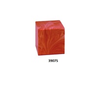 Vente chaude dernière arrivée forme carrée culture marbre Cube crémation adulte urne pour cendres humaines avec sac de velours gratuit