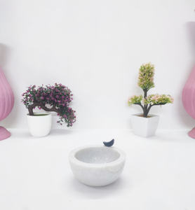 Bol de Offre Spéciale décoratif en marbre au design traditionnel de luxe personnalisé en gros Bol à fruits en marbre blanc et bol de présentation en marbre - Product Image 6