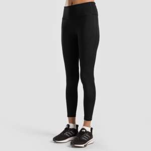 Pantalon de sport Equniox (Noir) Grande Taille XS XXS Legging en Nylon/Spandex avec Fermetures Éclair Décoratives Collant Respirant pour Entraînements Coupe Cheville Personnalisée - Product Image 1
