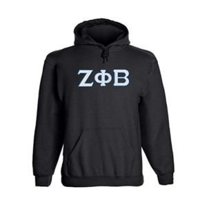 Zeta Phi Beta Sorority INC Sweat à capuche brodé avec logo de l'université - Product Image 1