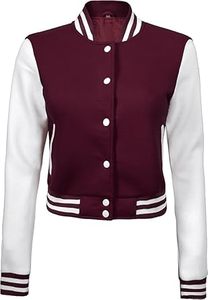 Veste universitaire pour femmes de haute qualité, manches en cuir et laine, veste de baseball brodée, vêtements d'extérieur personnalisés en gros OEM - Product Image 6