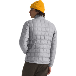 Chaqueta de invierno de estilo callejero para hombre con cuello mandarín patrón sólido tejido de ganchillo cremallera frontal Material de lona - Product Image 3