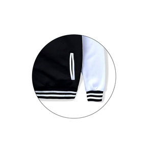 แจ็คเก็ตวาร์ซิตี้ผู้ชายแบบกำหนดเองขายดีสำหรับฤดูหนาว แจ็คเก็ตเบสบอลเท่ห์ๆ หนังปักลายเชนิลล์ เทคนิคการปักแบบยาว สไตล์เลตเตอร์แมน - Product Image 6