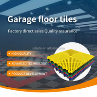 Tapis de sol de garage CYD, dalles de sol de garage modulaires rigides et colorées, emboîtables, en plastique pour atelier de détail automobile